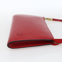 Louis Vuitton Pochette Accessoires Epi Leather Red Leather Clutche & Pouche Bag (Authentic Pre-Loved)