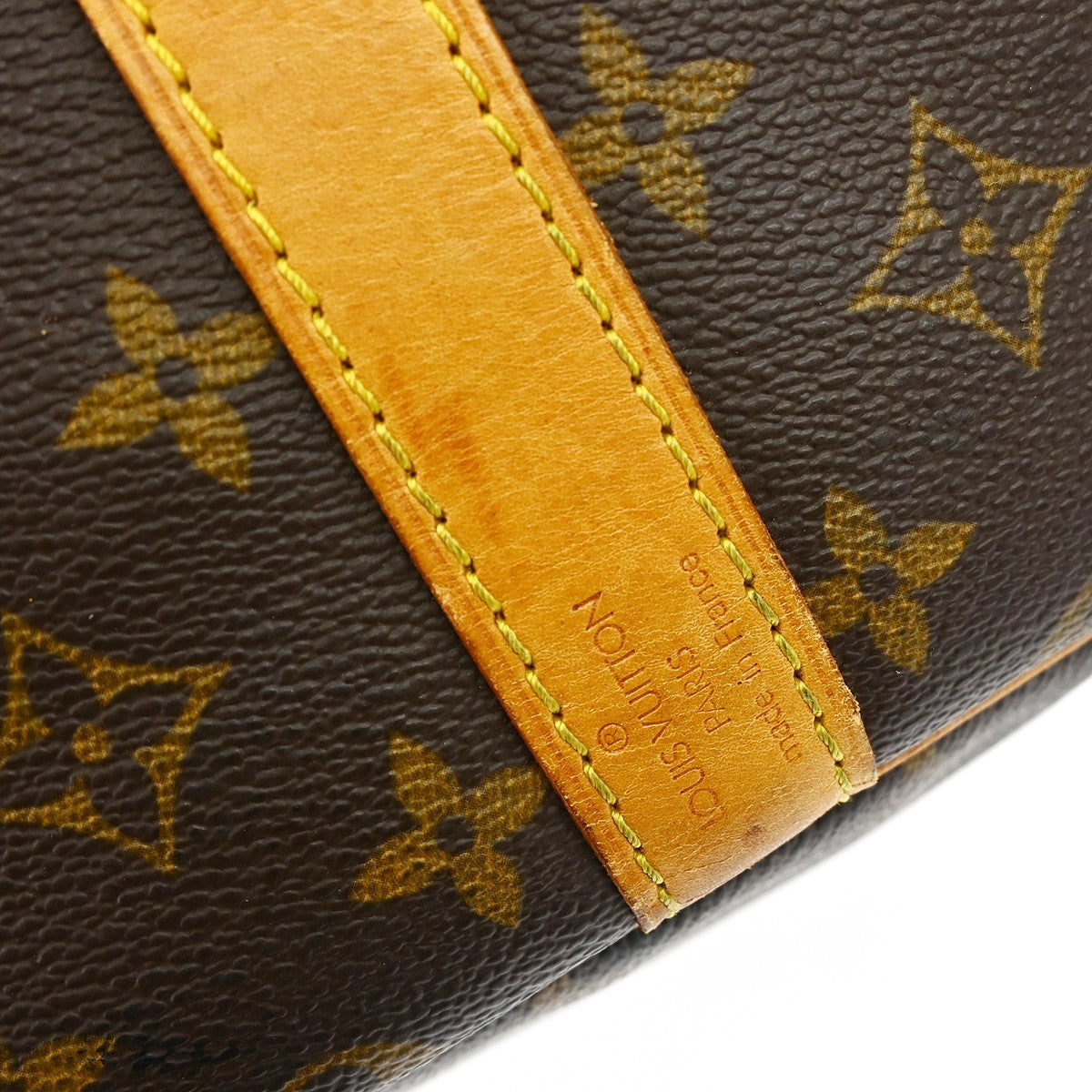 Louis Vuitton Keepall Bandouliere Bag Monogram Canvas Brown Canvas Travel Bag Bag (Pre-Loved)