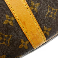 Louis Vuitton Keepall Bandouliere Bag Monogram Canvas Brown Canvas Travel Bag Bag (Pre-Loved)