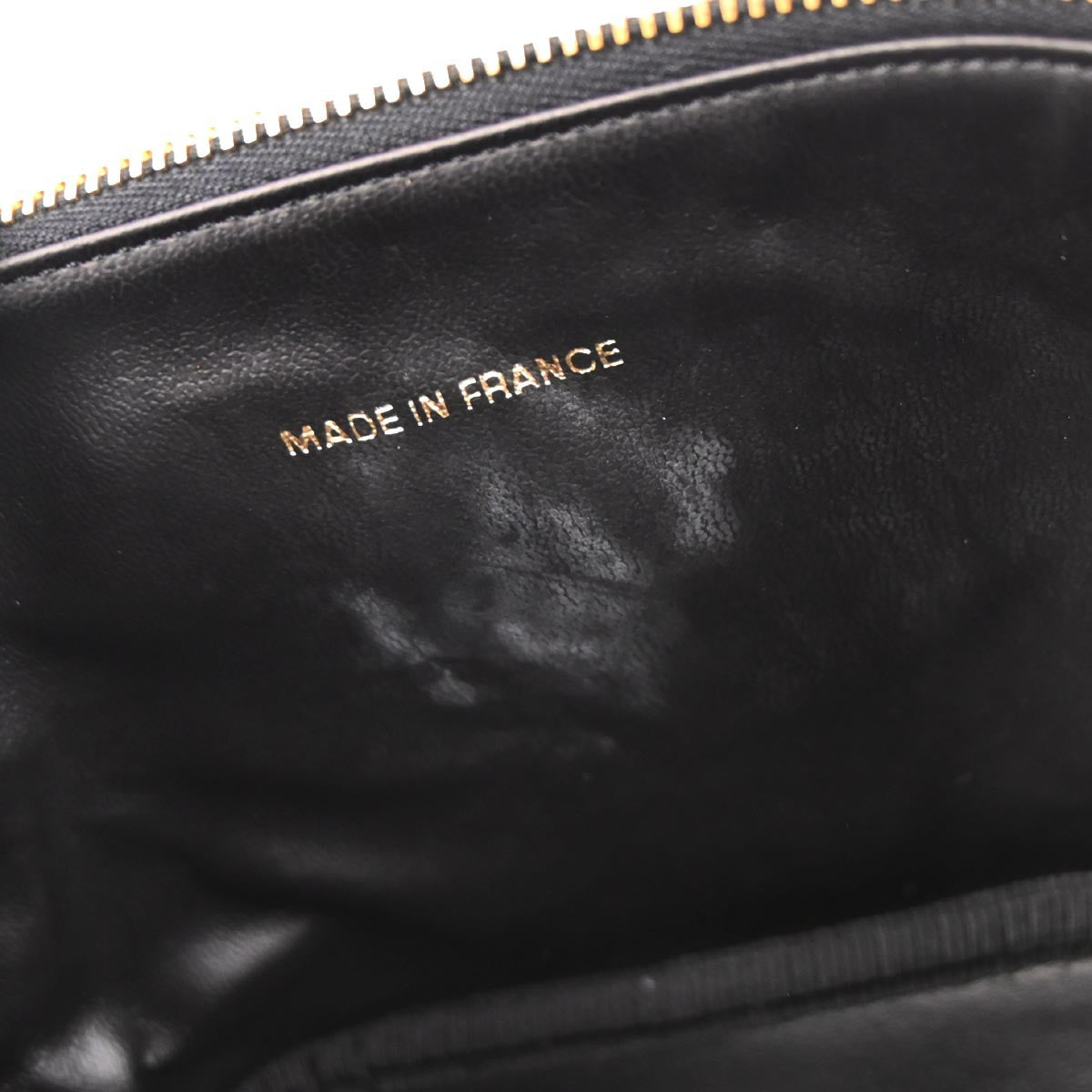 Chanel Vintage Timeless Cosmetic Case Caviar Black Leather Clutche & Pouche Bag (Authentic Pre-Loved)