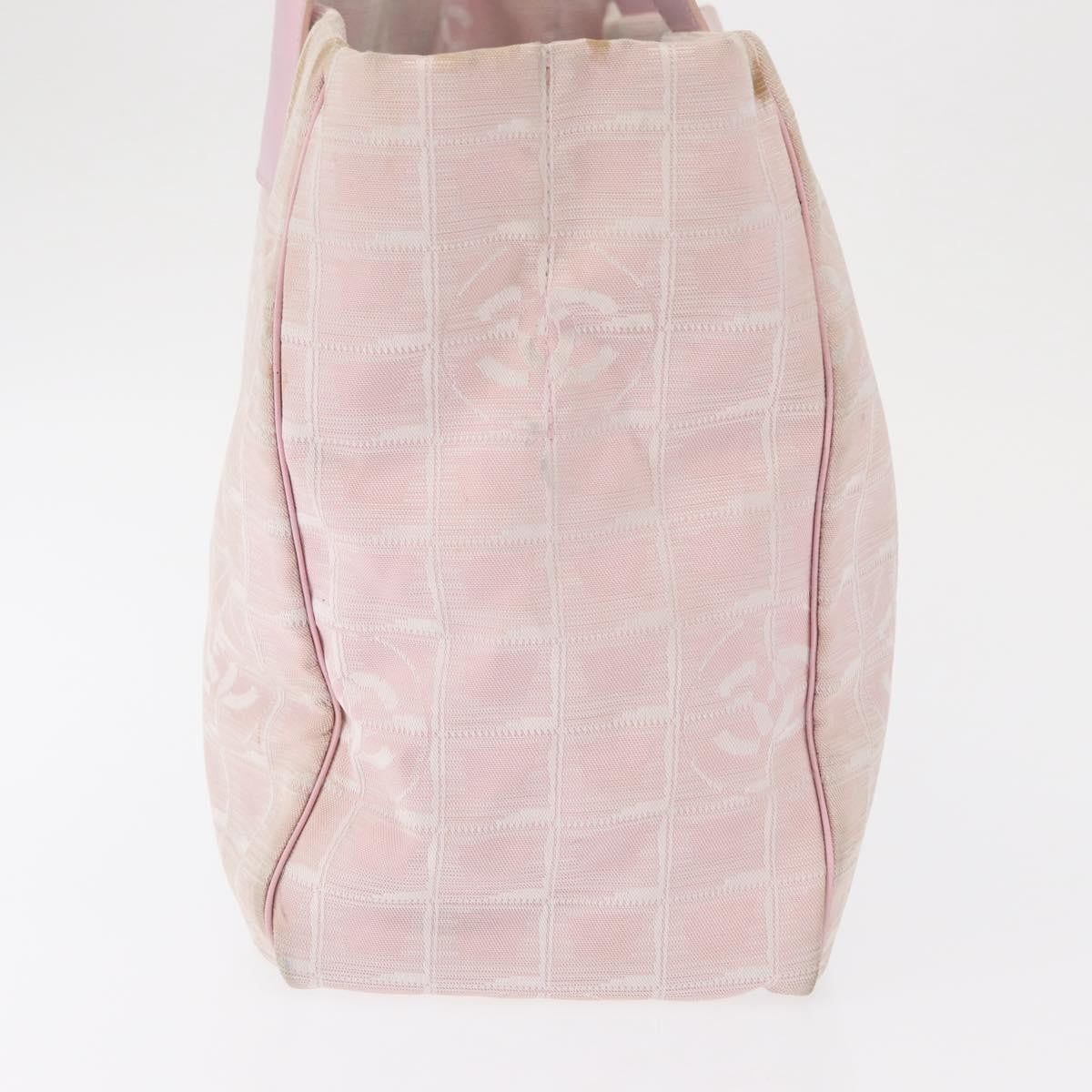 Chanel Chanel Travel Line Tote Nylon Pink Nylon Tote Bag Bag (Pre-Loved)