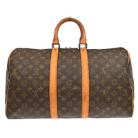 Louis Vuitton Louis Vuitton Keepall Bag Monogram Canvas Brown Canvas Travel Bag Bag (Pre-Loved)