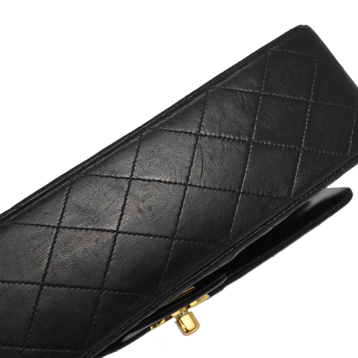 Chanel Timeless - Classic Double Flap Bag Leather Black Leather Shoulder Bag Bag (Authentic Pre-Loved)