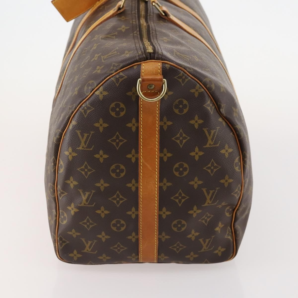 Louis Vuitton Keepall Bag Monogram Canvas Brown Canvas Travel Bag Bag (Authentic Pre-Loved)
