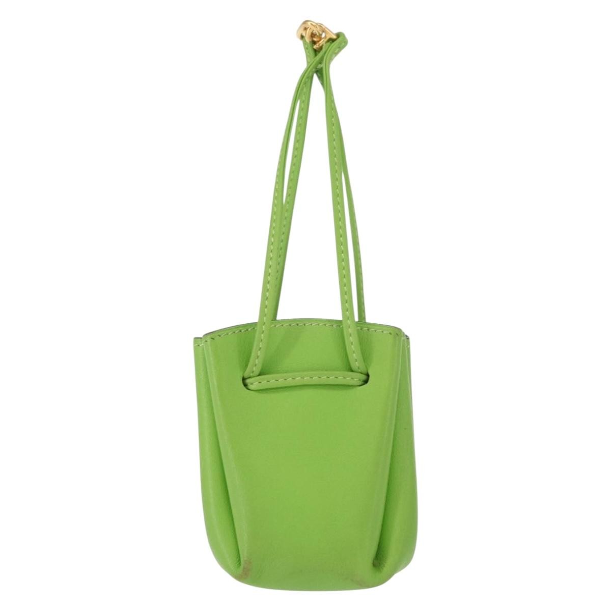 Hermes Vespa Pouch Leather Green Leather Clutche & Pouche Bag (Pre-Loved)