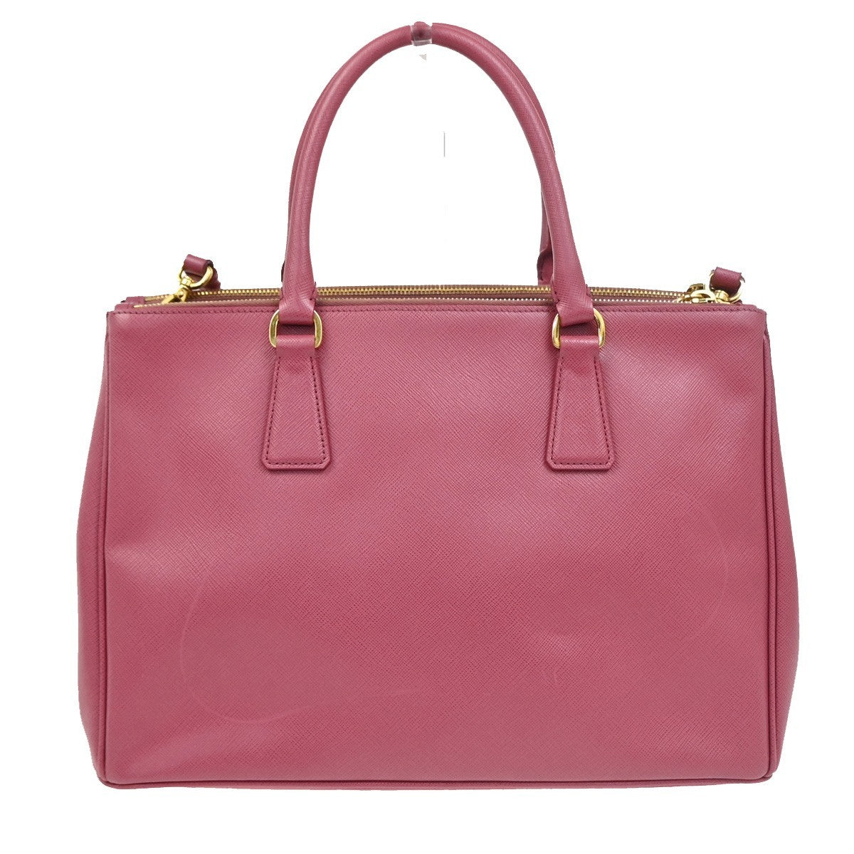 Prada Lux Open Tote Saffiano Leather Pink Leather Tote Bag Bag (Pre-Loved)