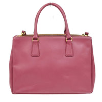 Prada Lux Open Tote Saffiano Leather Pink Leather Tote Bag Bag (Pre-Loved)