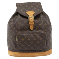 Louis Vuitton Vintage Montsouris Backpack Monogram Canvas Brown Canvas Backpack Bag (Pre-Loved)