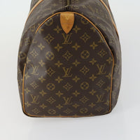Louis Vuitton Keepall Bag Monogram Canvas Brown Canvas Travel Bag Bag (Authentic Pre-Loved)