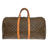 Louis Vuitton Louis Vuitton Keepall Bag Monogram Canvas Brown Canvas Travel Bag Bag (Pre-Loved)