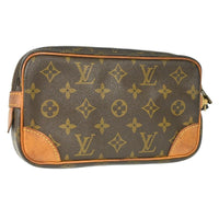 Louis Vuitton Marly Dragonne Clutch Monogram Canvas Brown Canvas Clutche & Pouche Bag (Authentic Pre-Loved)