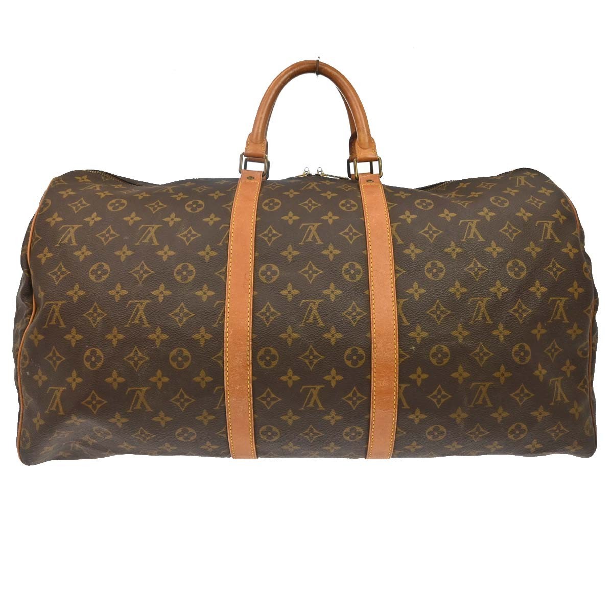 Louis Vuitton Keepall Bag Monogram Canvas Brown Canvas Travel Bag Bag (Pre-Loved)