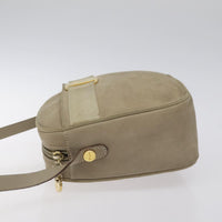 Salvatore Ferragamo Vara Bow Camera Shoulder Bag Suede Beige Suede Shoulder Bag Bag (Authentic Pre-Loved)