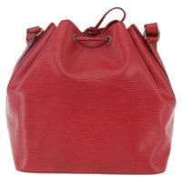 Louis Vuitton Petit Noe Handbag Epi Leather Red Leather Shoulder Bag Bag (Authentic Pre-Loved)