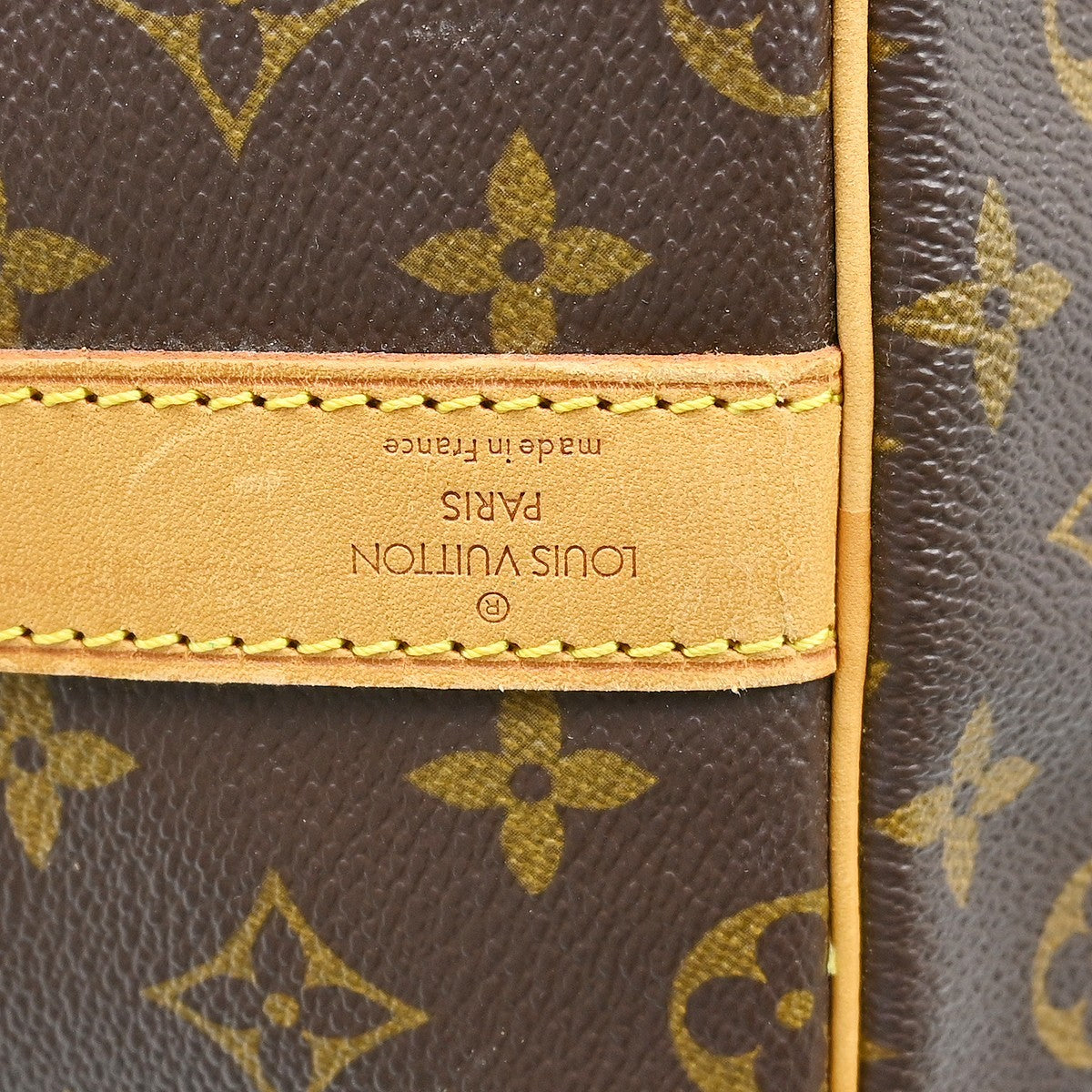 Louis Vuitton Keepall Bandouliere Bag Monogram Canvas Brown Canvas Travel Bag Bag (Pre-Loved)