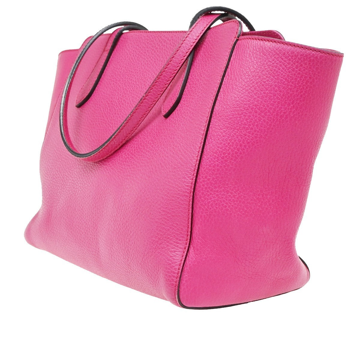 Gucci Swing Tote Leather Pink Leather Tote Bag Bag (Authentic Pre-Loved)