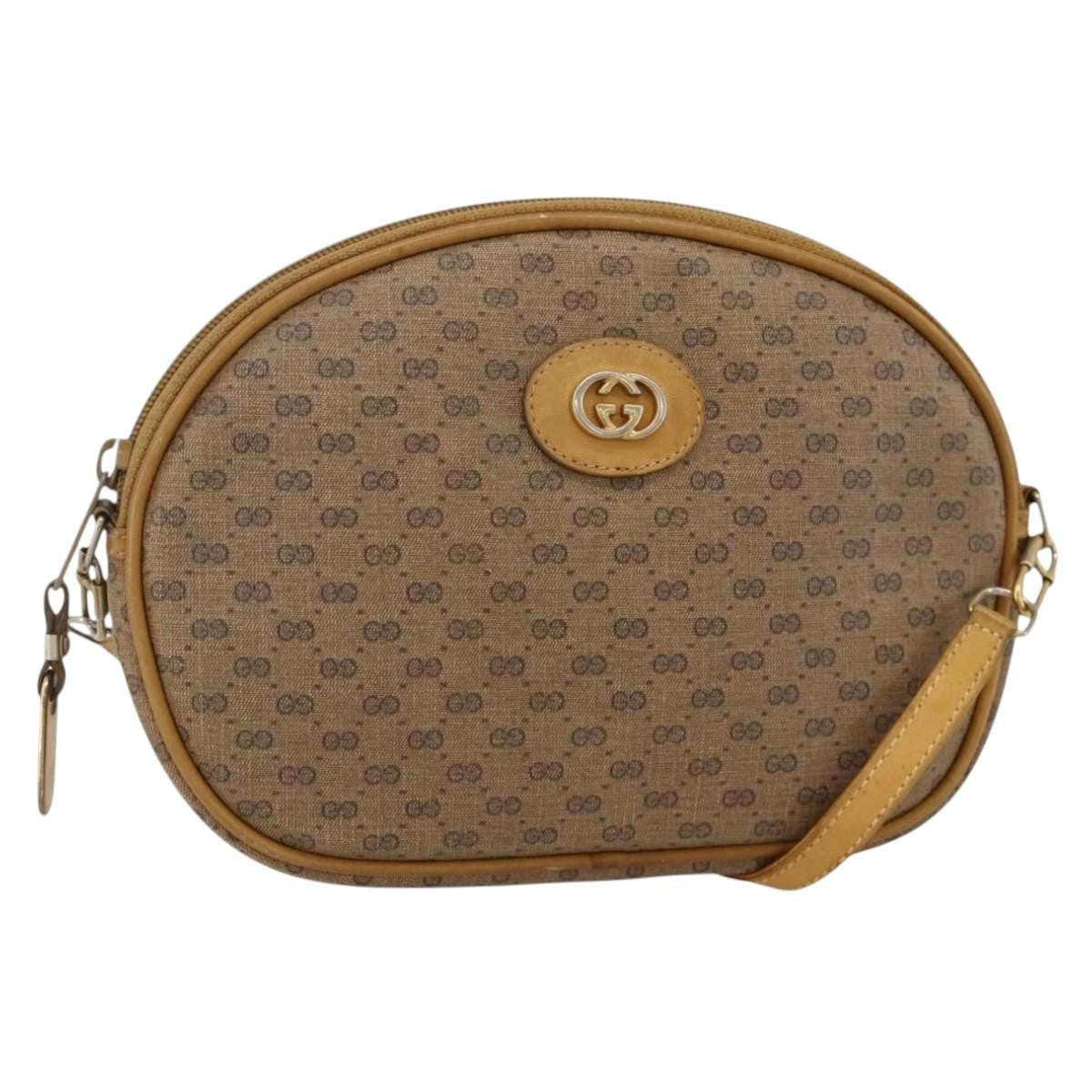 Gucci Micro Gg Supreme Shoulder Bag Gg Canvas Beige Pvc Shoulder Bag Bag (Pre-Loved)