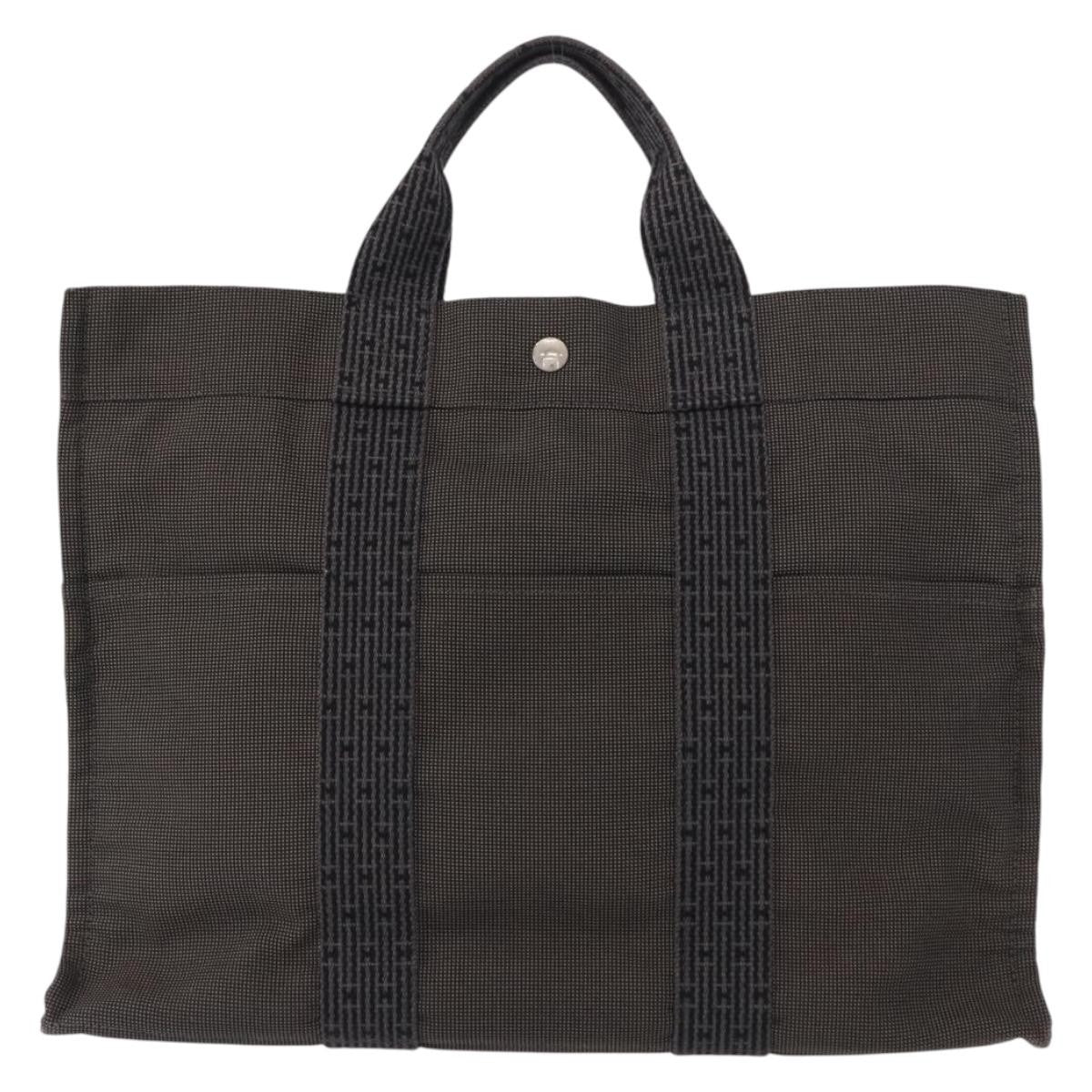 Hermes Fourre-Tout Herline Fourre-Tout Herline Gray Canvas Tote Bag Bag (Pre-Loved)