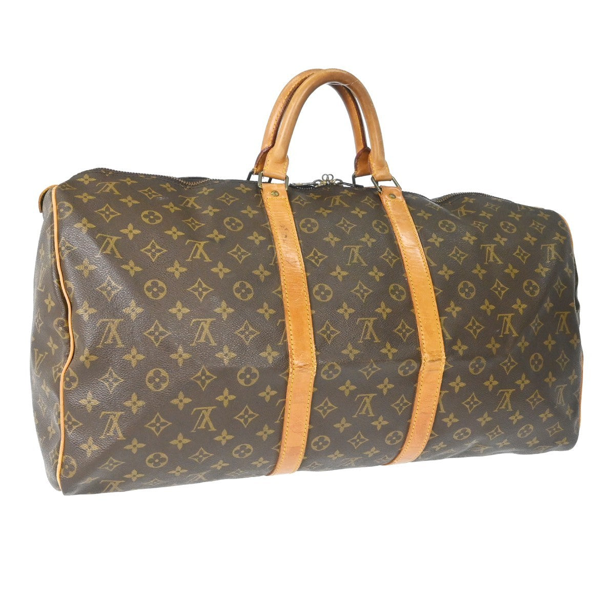 Louis Vuitton Louis Vuitton Keepall Bag Monogram Canvas Brown Canvas Travel Bag Bag (Pre-Loved)