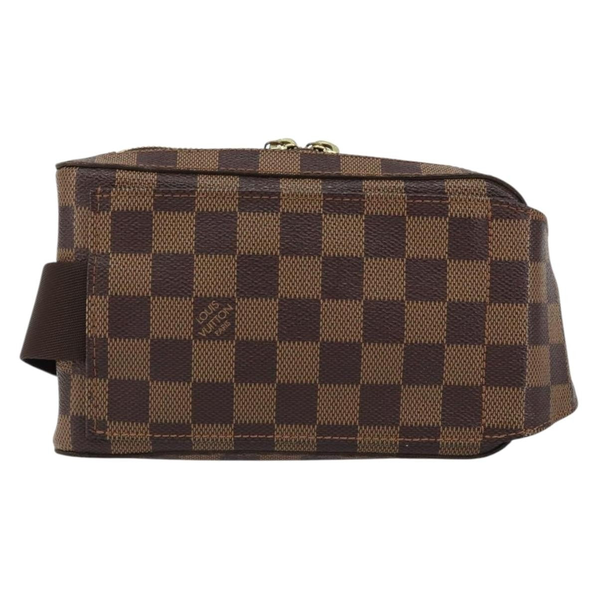 Louis Vuitton Geronimos Waist Bag Damier Brown Canvas Shoulder Bag Bag (Pre-Loved)