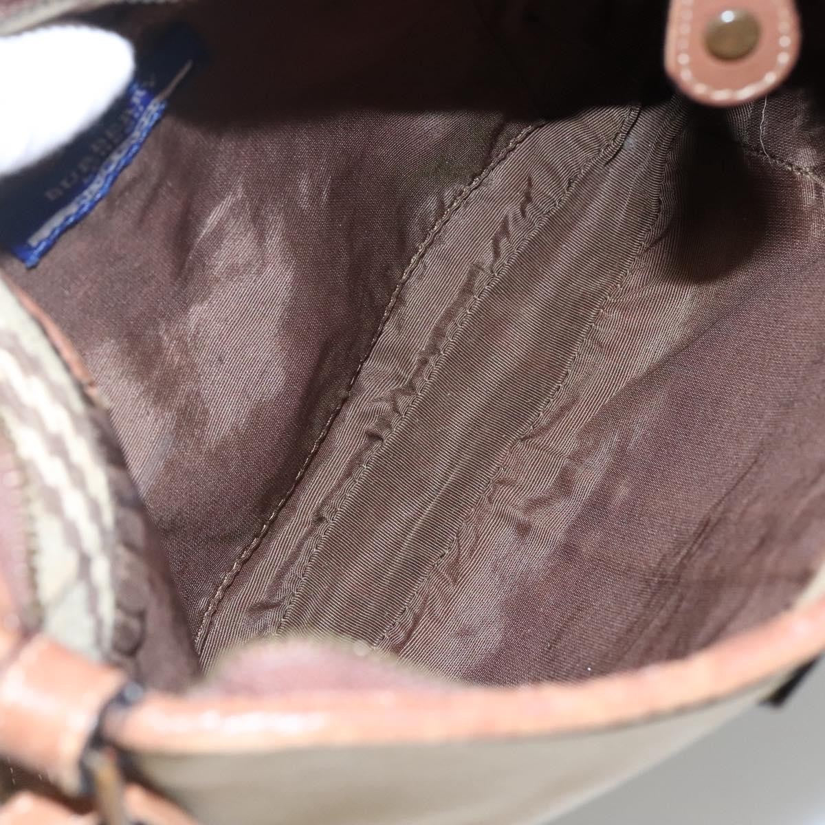Burberry Blue Label Shoulder Bag Canvas Beige Canvas Shoulder Bag Bag (Pre-Loved)