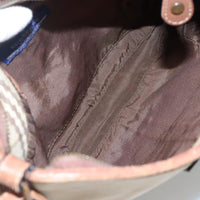 Burberry Blue Label Shoulder Bag Canvas Beige Canvas Shoulder Bag Bag (Pre-Loved)