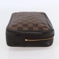Louis Vuitton Louis Vuitton Trousse Toilette Damier Canvas Brown Canvas Clutche & Pouche Bag (Pre-Loved)
