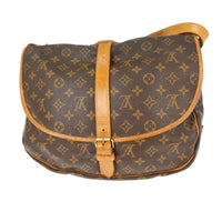 Louis Vuitton Louis Vuitton Saumur Handbag Monogram Canvas Brown Canvas Shoulder Bag Bag (Pre-Loved)
