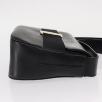 Salvatore Ferragamo Vala Shoulder Bag Leather Black Leather Shoulder Bag Bag (Authentic Pre-Loved)