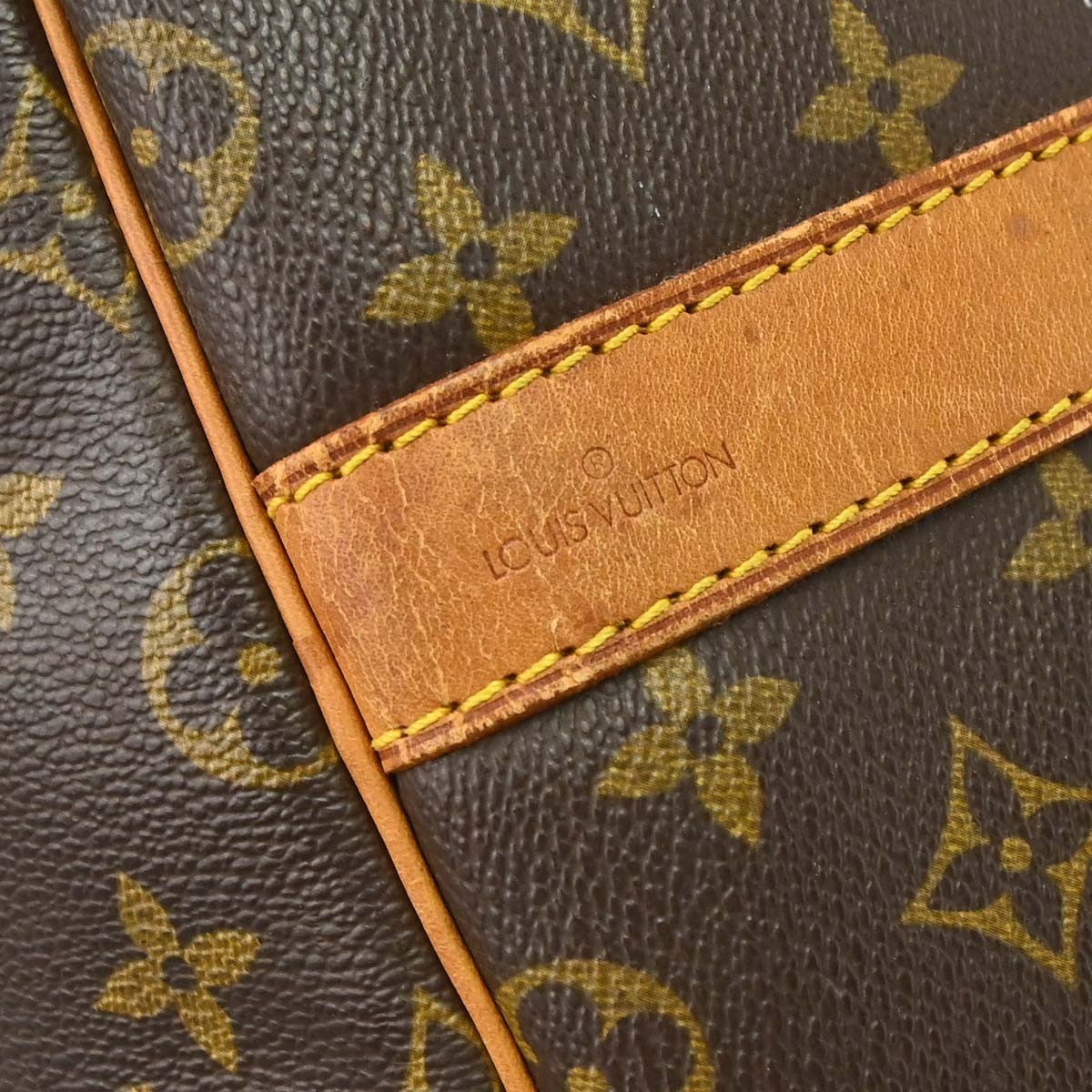 Louis Vuitton Keepall Bandouliere Bag Monogram Canvas Brown Canvas Travel Bag Bag (Pre-Loved)