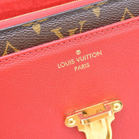 Louis Vuitton Louis Vuitton Victoire Handbag Monogram Canvas And Leather Brown Canvas Shoulder Bag Bag (Authentic Pre-Loved)