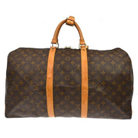 Louis Vuitton Louis Vuitton Keepall Bag Monogram Canvas Brown Canvas Travel Bag Bag (Pre-Loved)