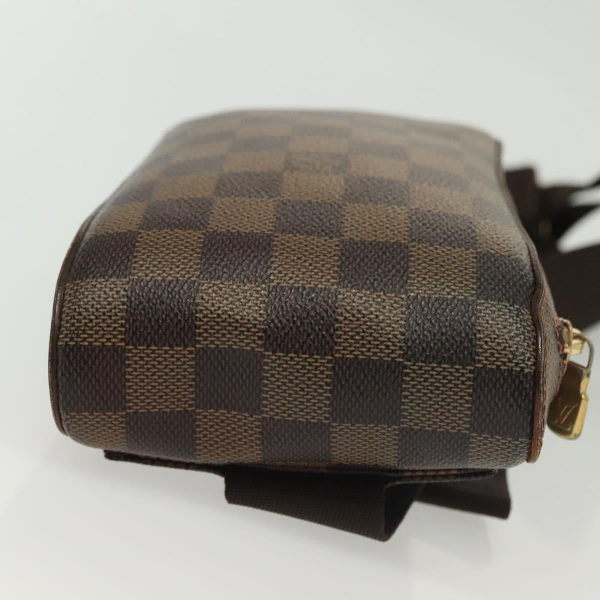 Louis Vuitton Geronimos Waist Bag Damier Brown Canvas Shoulder Bag Bag (Authentic Pre-Loved)