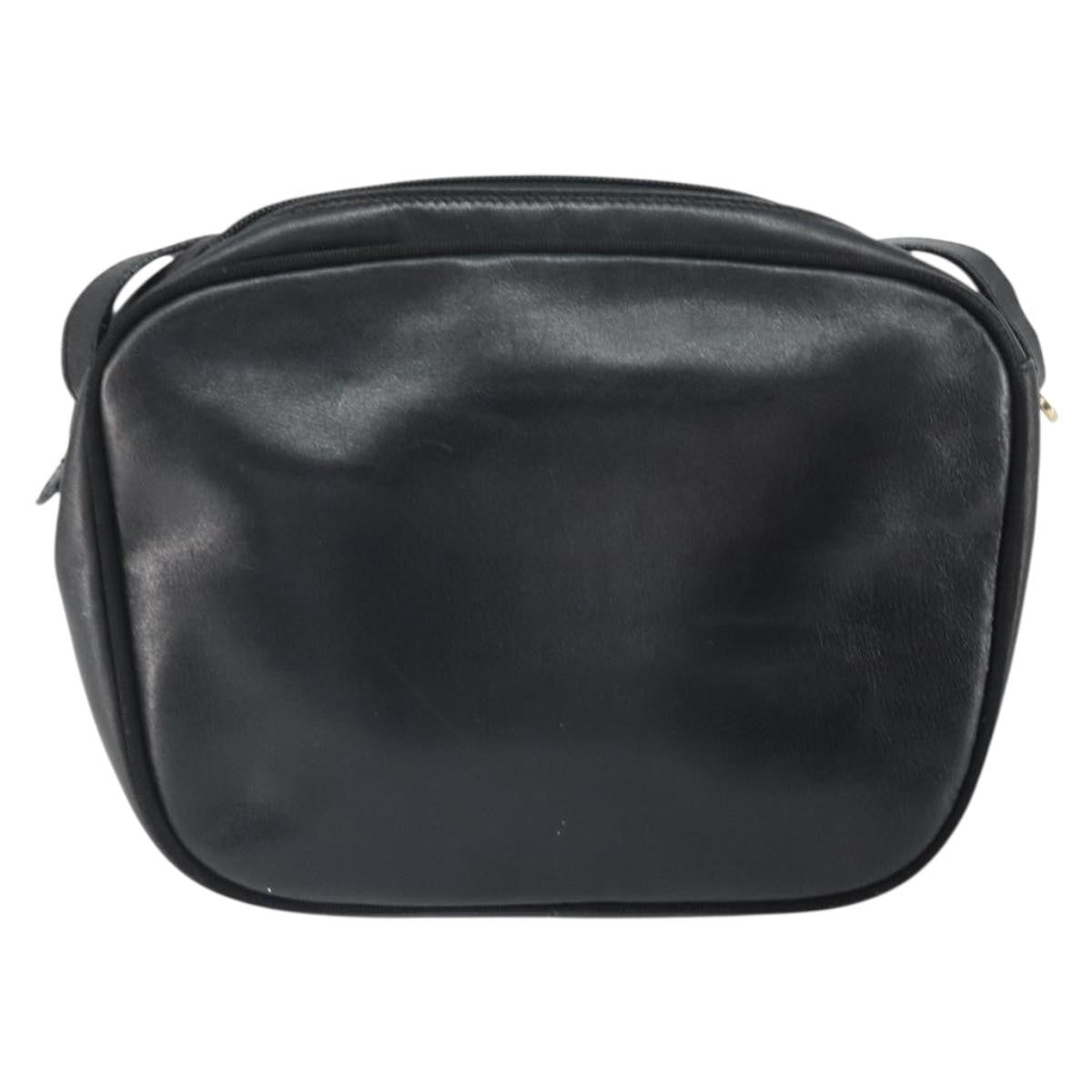 Salvatore Ferragamo Vara Bow Camera Shoulder Bag Leather Black Leather Shoulder Bag Bag (Pre-Loved)