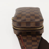 Louis Vuitton Geronimos Waist Bag Damier Brown Canvas Shoulder Bag Bag (Authentic Pre-Loved)