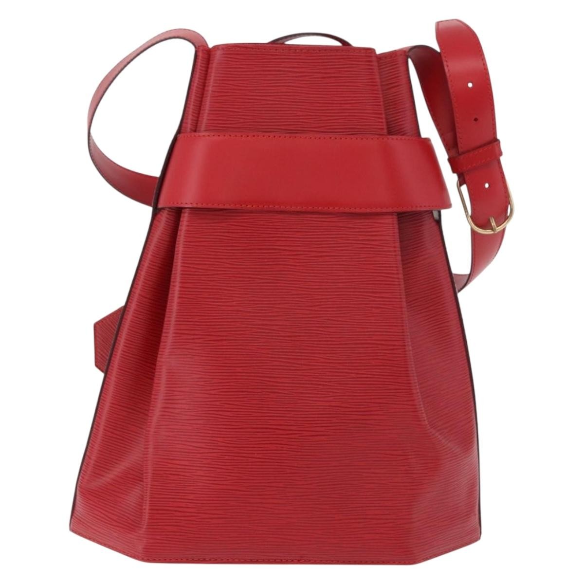 Louis Vuitton Louis Vuitton Vintage Sac D'epaule Handbag Epi Leather Red Leather Shoulder Bag Bag (Authentic Pre-Loved)