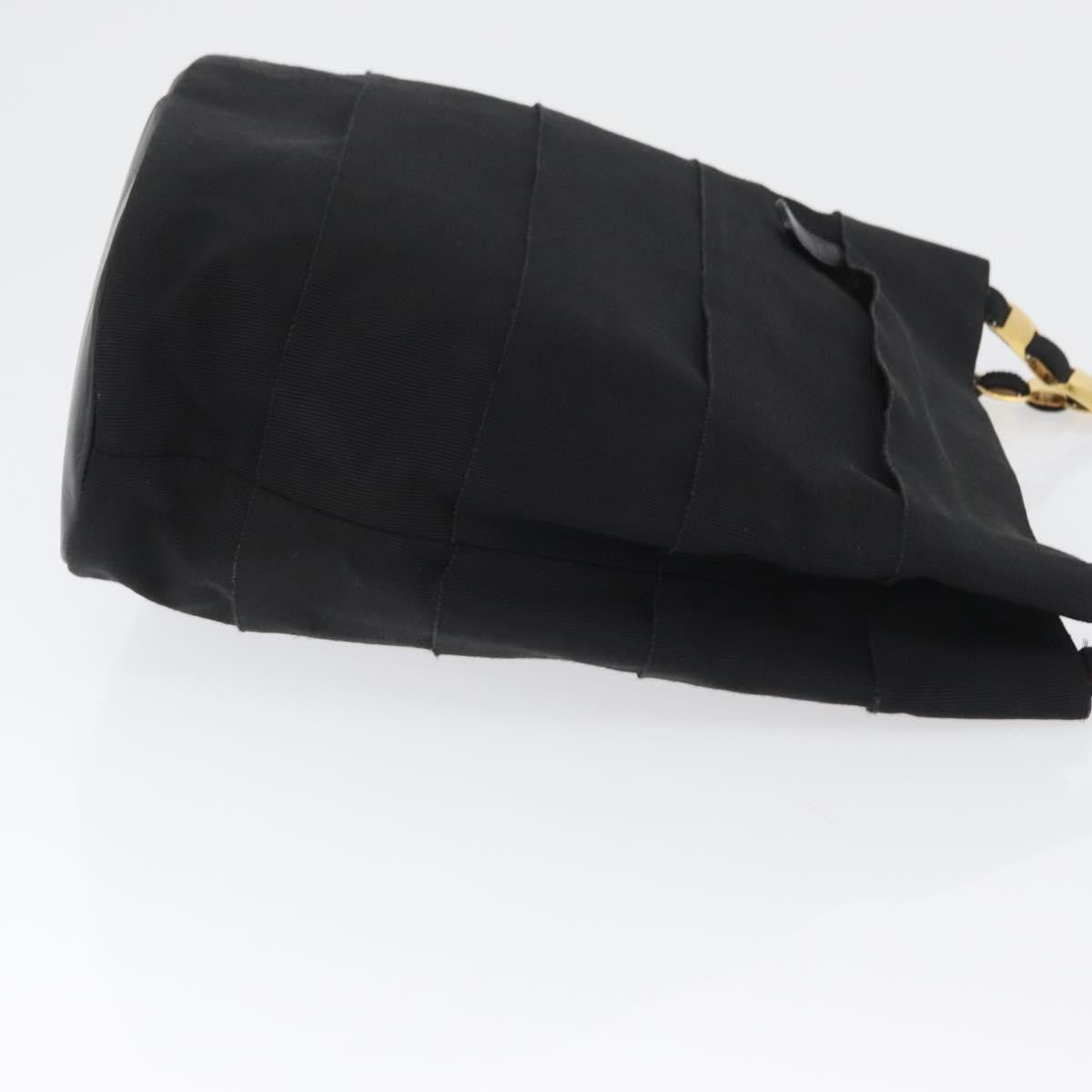 Salvatore Ferragamo Vala Shoulder Bag Nylon Black Nylon Shoulder Bag Bag (Pre-Loved)