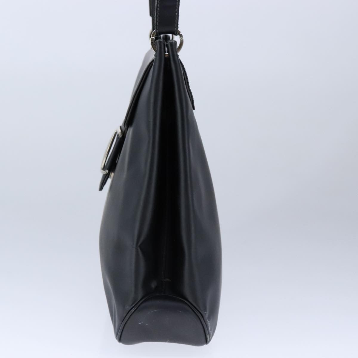 Salvatore Ferragamo Salvatore Ferragamo Vara Shoulder Bag Leather Black Patent_Leather Shoulder Bag Bag (Pre-Loved)