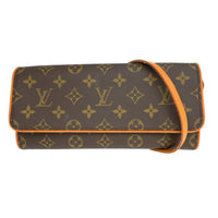 Louis Vuitton Louis Vuitton Twin Handbag Monogram Canvas Brown Canvas Clutche & Pouche Bag (Authentic Pre-Loved)