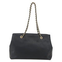 Salvatore Ferragamo Vala Chain Shoulder Bag Leather Black Leather Shoulder Bag Bag (Authentic Pre-Loved)