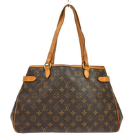 Louis Vuitton Batignolles Handbag Monogram Canvas Brown Canvas Shoulder Bag Bag (Pre-Loved)