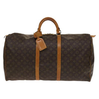 Louis Vuitton Keepall Bag Monogram Canvas Brown Canvas Travel Bag Bag (Authentic Pre-Loved)