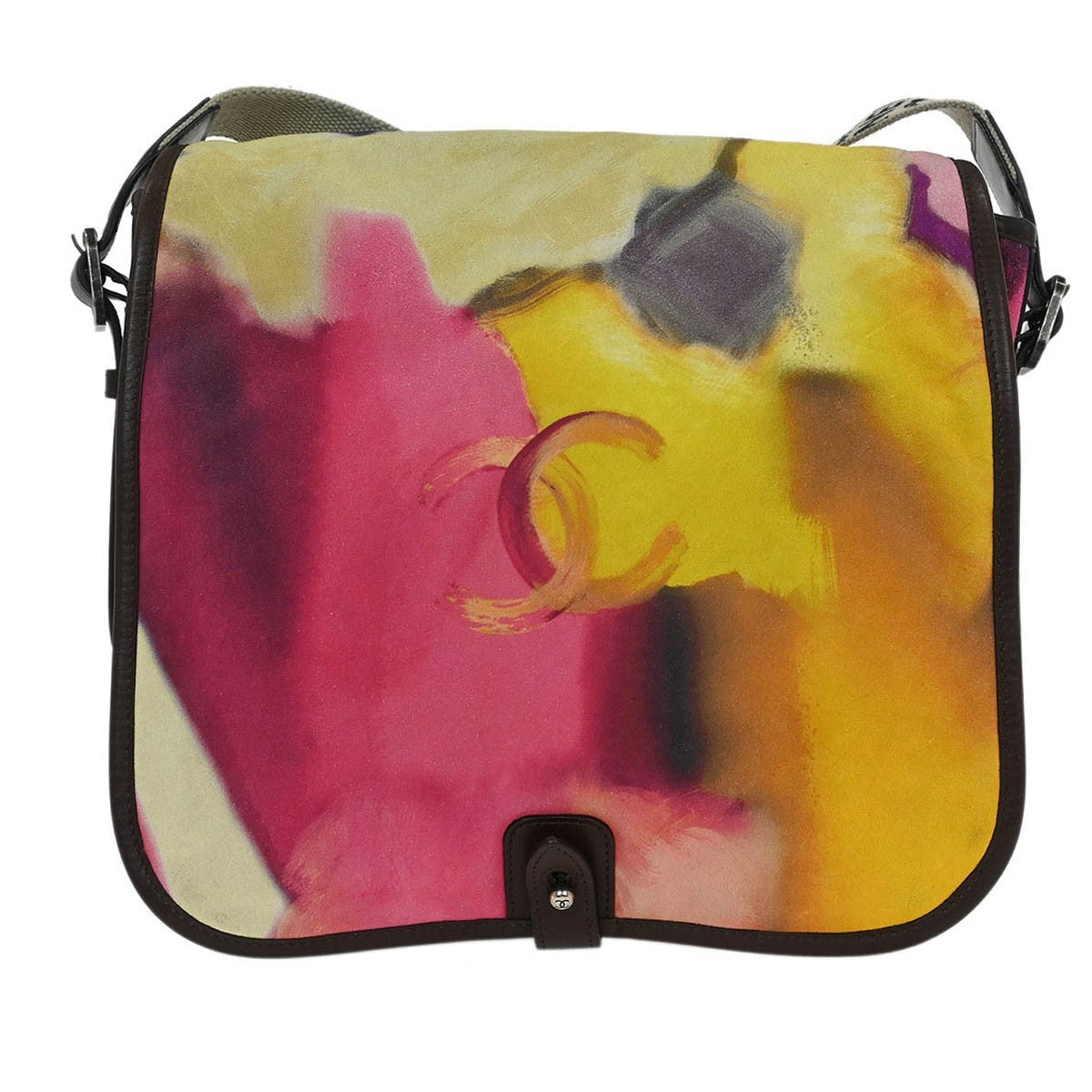 Chanel Flower Power Messenger Bag Multicolor Printed Nubuck Multicolour Suede Shoulder Bag Bag (Authentic Pre-Loved)