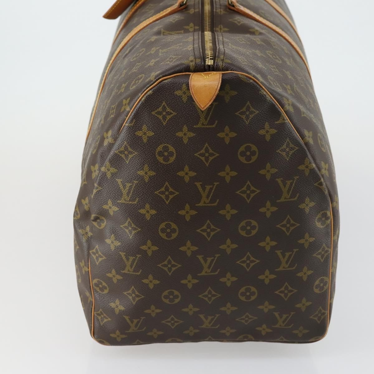 Louis Vuitton Keepall Bag Monogram Canvas Brown Canvas Travel Bag Bag (Pre-Loved)