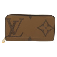 Louis Vuitton Zippy Wallet Canvas Brown Canvas Wallets Accessory (Pre-Loved)