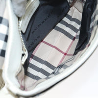 Burberry Flap Shoulder Bag Leather White Leather Shoulder Bag Bag (Authentic Pre-Loved)