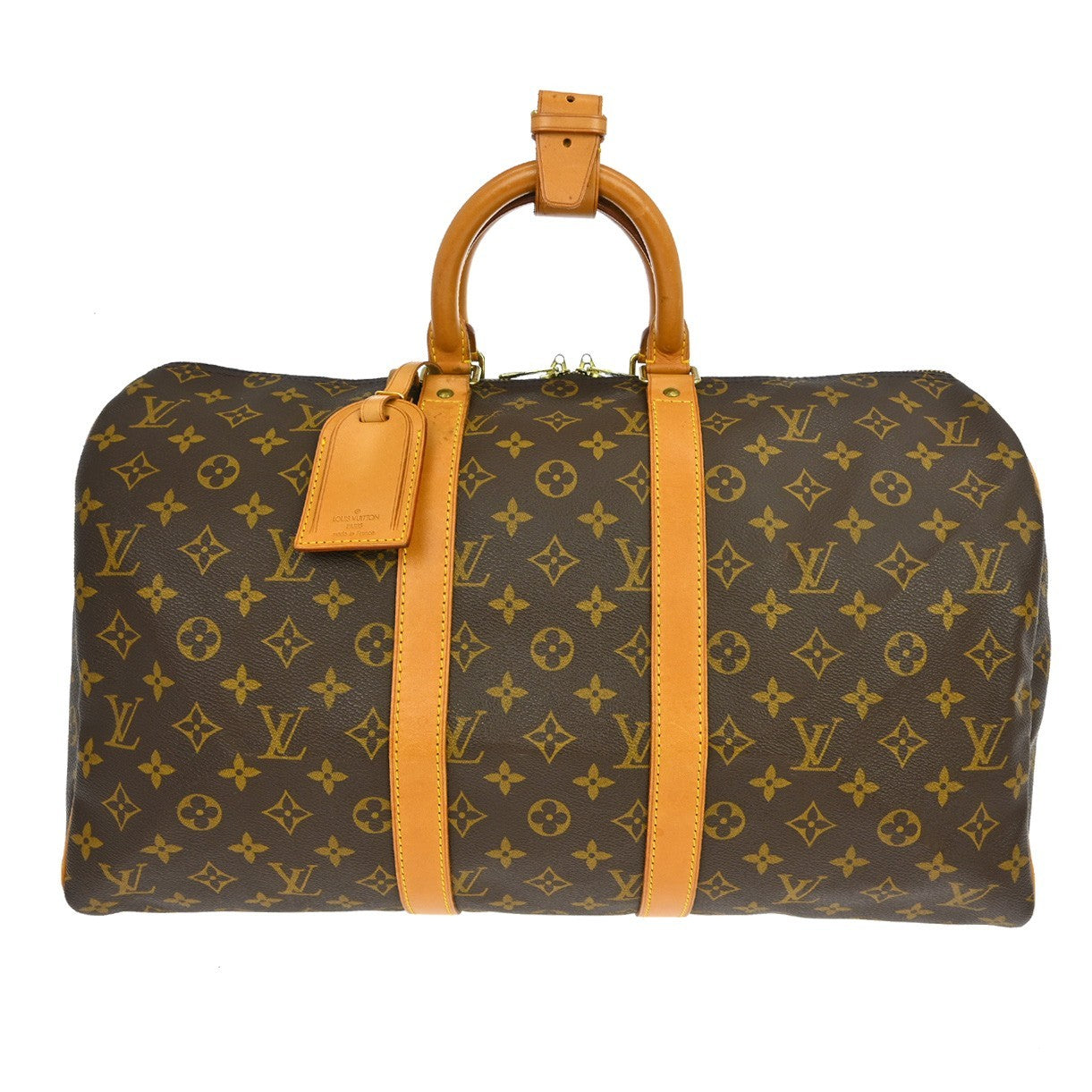 Louis Vuitton Louis Vuitton Keepall Bag Monogram Canvas Brown Canvas Travel Bag Bag (Pre-Loved)