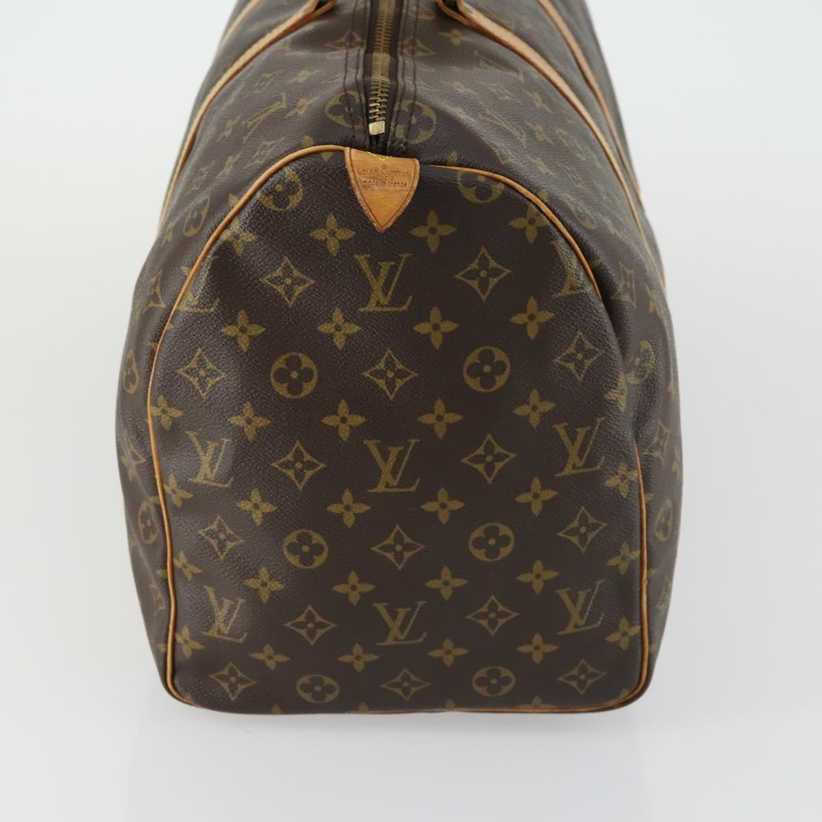 Louis Vuitton Keepall Bag Monogram Canvas Brown Canvas Travel Bag Bag (Pre-Loved)