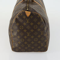 Louis Vuitton Keepall Bag Monogram Canvas Brown Canvas Travel Bag Bag (Pre-Loved)
