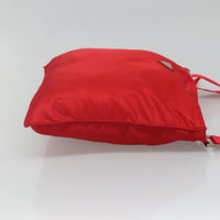 Prada Flat Messenger Bag Tessuto Red Nylon Shoulder Bag Bag (Pre-Loved)